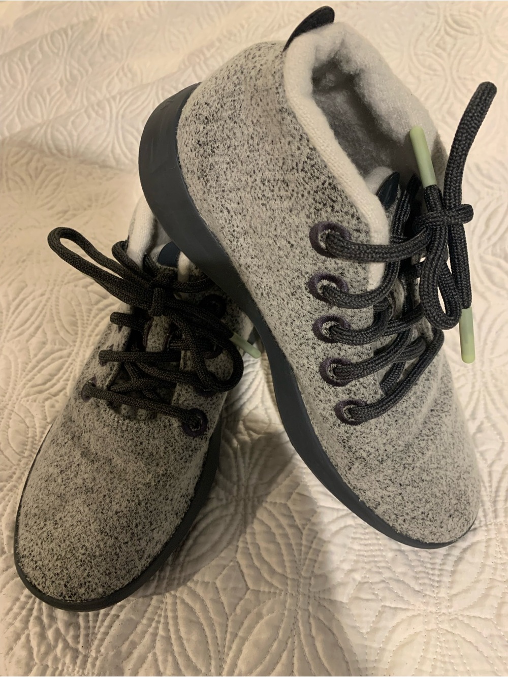 Allbirds Grey Wool-Look Lace-Up Shoes